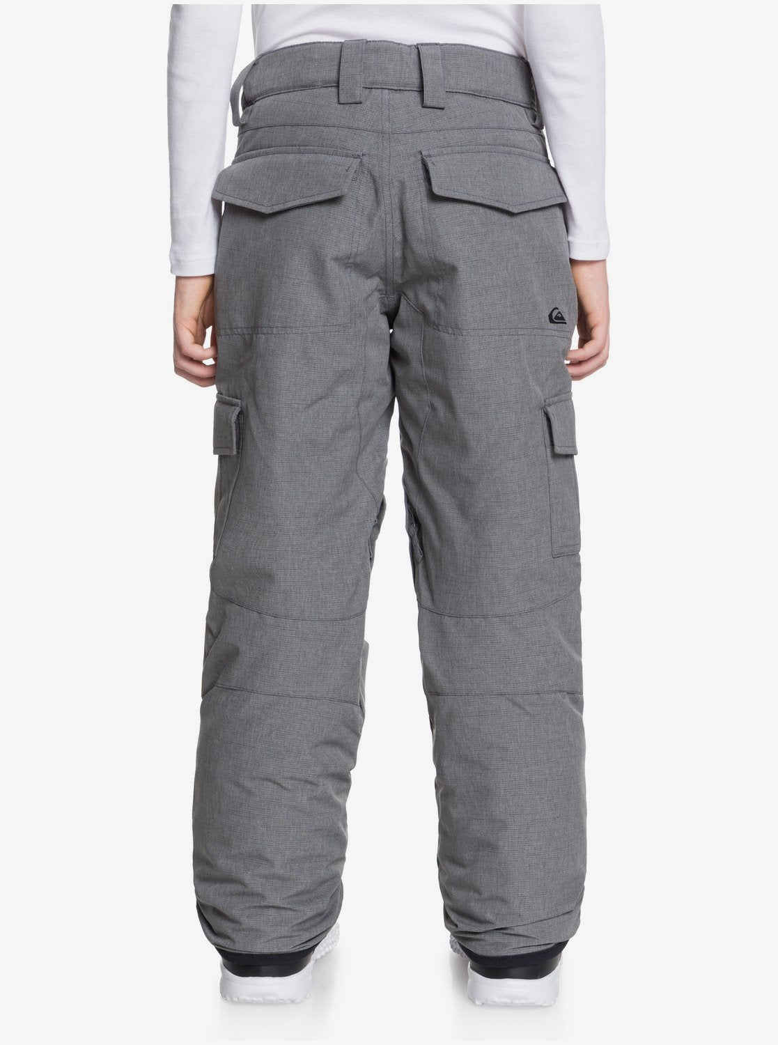 Quicksilver Porter Boy's Snow Pant Heather Grey Back View