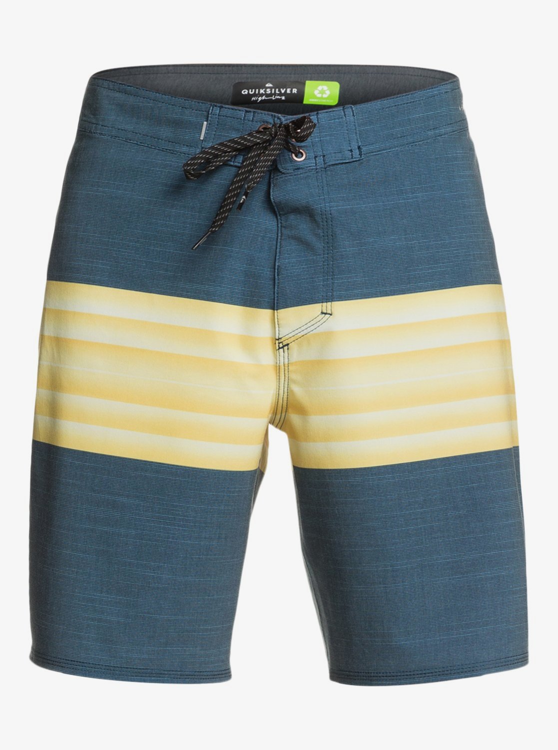 Quiksilver Highline Six Channel 19" Outseam Boardshorts Majolica Blue/Yellow front main
