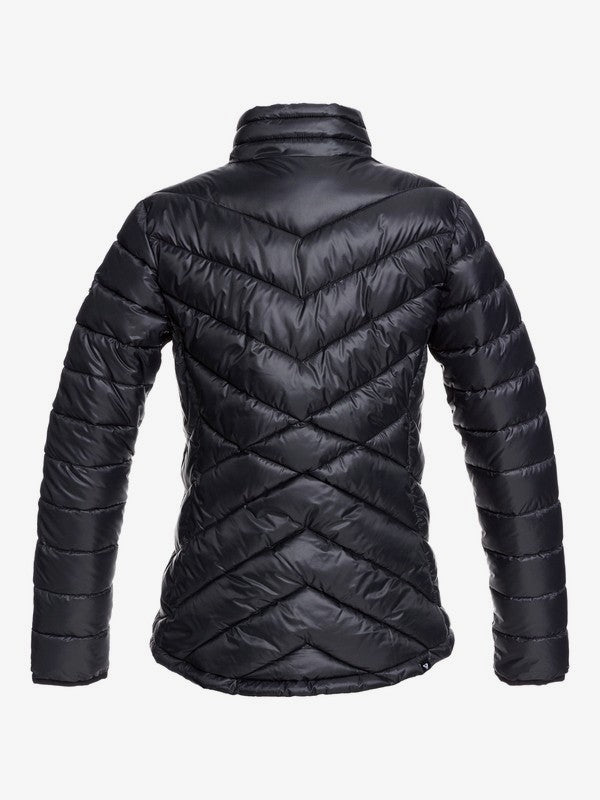 Roxy Women's Sunset Snow Jacket true Black back view