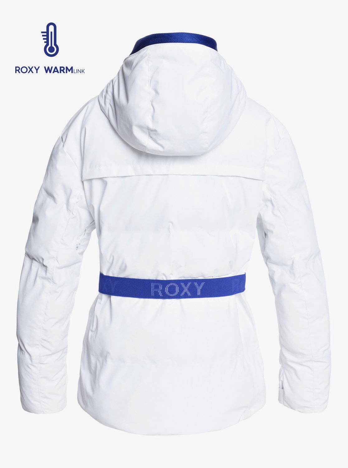 Roxy Women's Premiere Snow Jacket White Back View