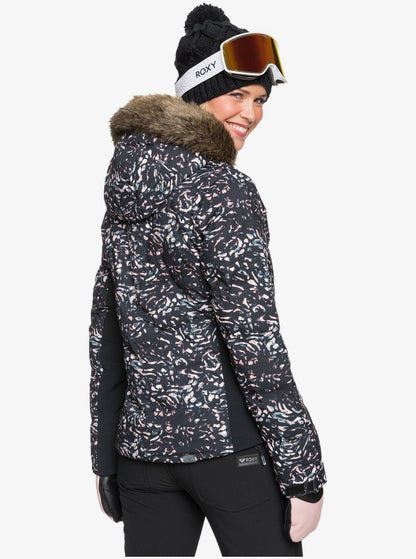 Roxy Women's Snowstorm Jacket Izi Model Back