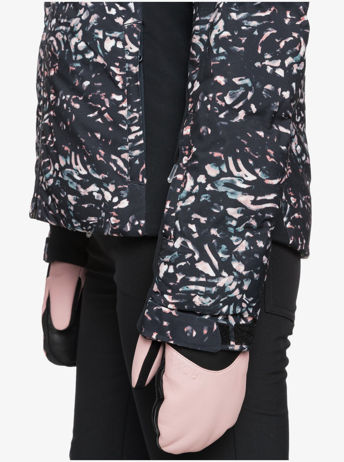Roxy Women's Snowstorm Jacket Izi Bottom Sleeves