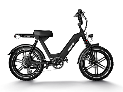 Himiway Escape Pro 750 Watt Full Suspension Moped Style Tote Goat Electric Ebike