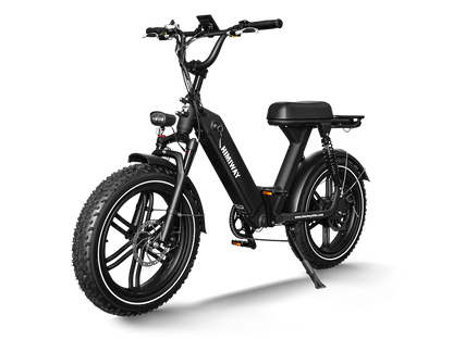 Himiway Escape Pro 750 Watt Full Suspension Moped Style Tote Goat Electric Ebike