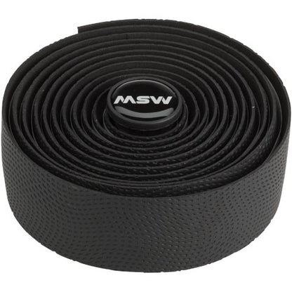 MSW HBT210 Ant Slip Gel Road Bike Bar Tape Black