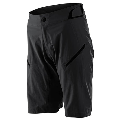 Troy Lee Designs Women's Lilium Padded Mountain Bike Shorts with Removable Liner Solid Black Front