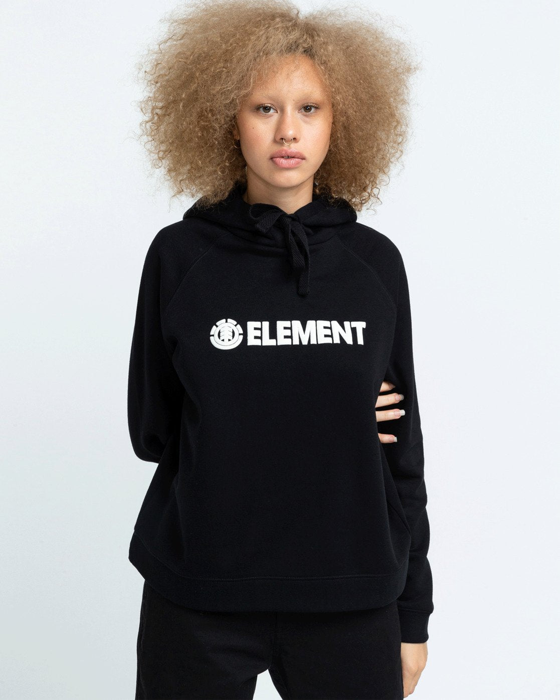 Element Women's Junior's Logic Pullover Hoodie Hooded Sweater Sweatshirt Flint Black