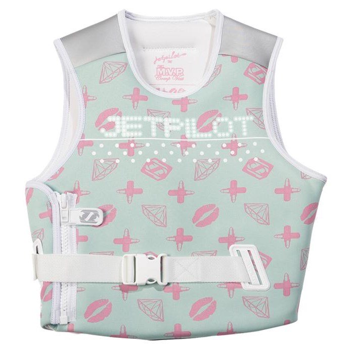Jet Pilot MVP womans competition wake board water ski life jacket vest non coast guard approved mint green