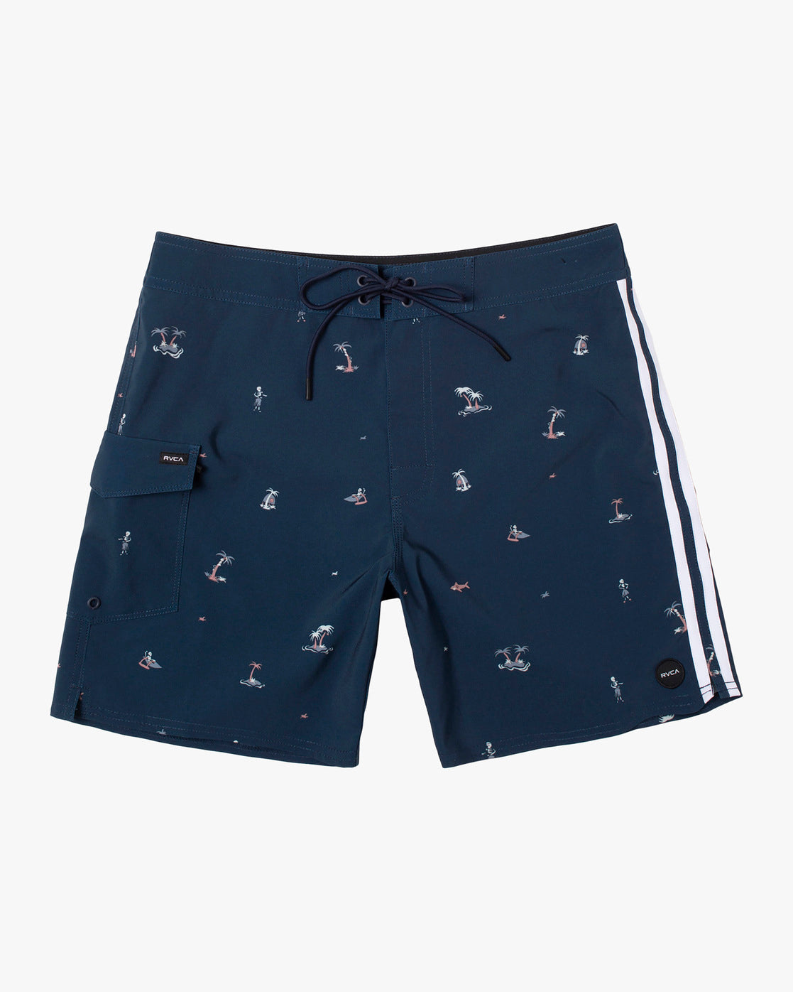 RVCA Restless Trunk New Navy Front