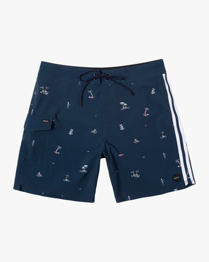 RVCA Restless Trunk New Navy Front