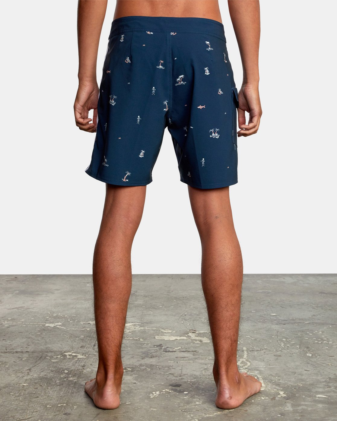 RVCA Restless Trunk New Navy Back