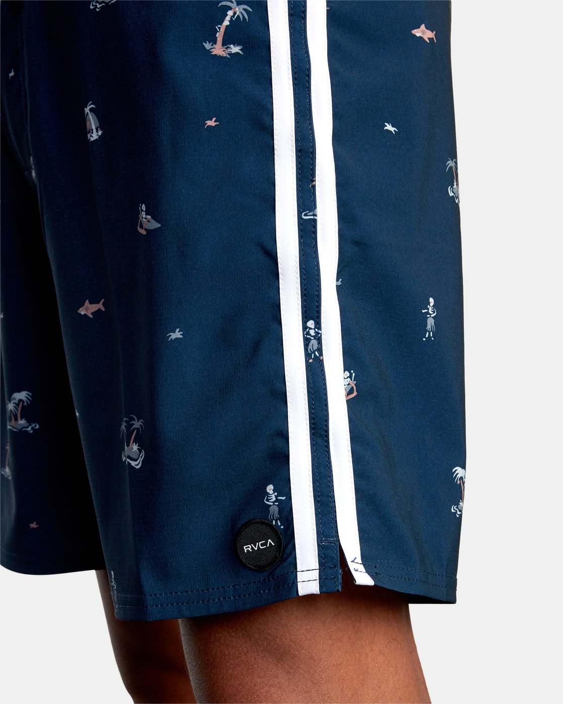 RVCA Restless Trunk New Navy Side Left