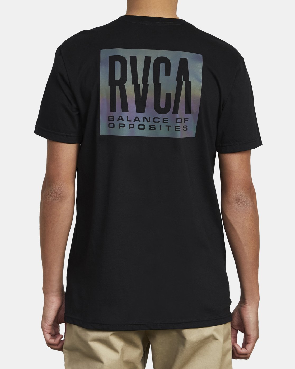 RVCA Hazed Short Sleeve Black Back