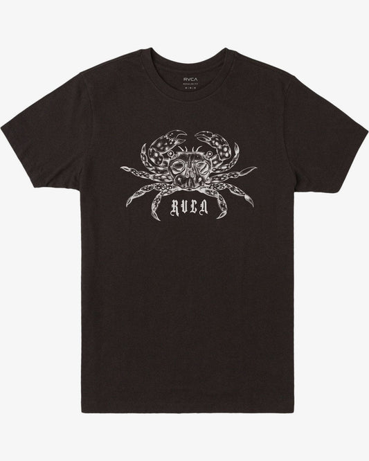 RVCA Men's Krab Short Sleeve Tee T-Shirt Black