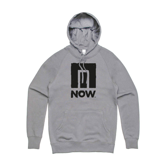 NOW Snowboarding Men's Guys Pullover Hoodie Hooded Sweater Grey