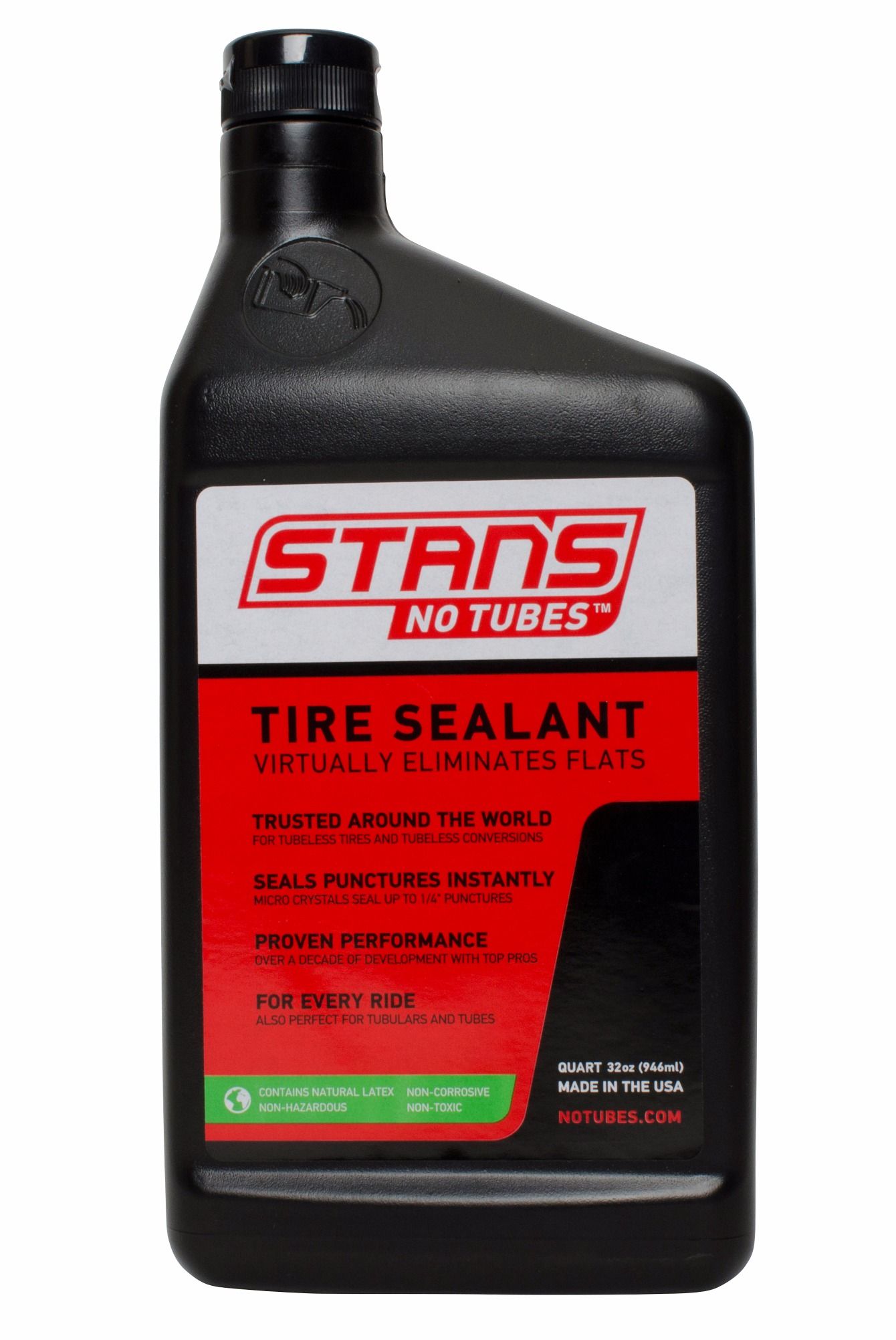 Stans no tubes 32 oz quart sized mtb road bike tubeless tube tire sealant