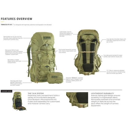 TanuckLITE 40L Hiking Backpack