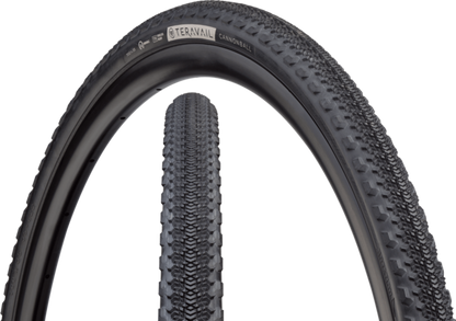 Teravail Cannonball Tubeless Ready Folding Gravel Bike Tire 700x42 Black