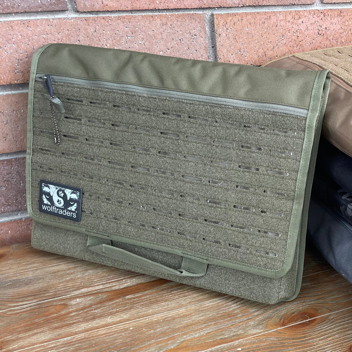 Wolftraders wolfSling Lasercut Molle Sling Laptop Messenger Bag Olive Draft Green Main